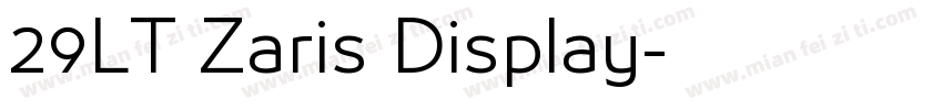 29LT Zaris Display字体转换